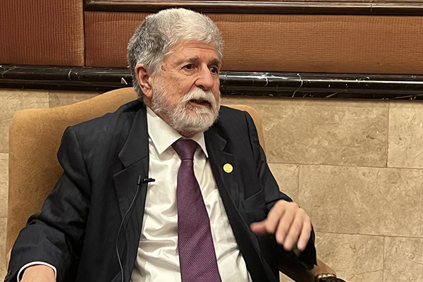 O assessor especial do presidente Lula para política externa, ex-chanceler Celso Amorim