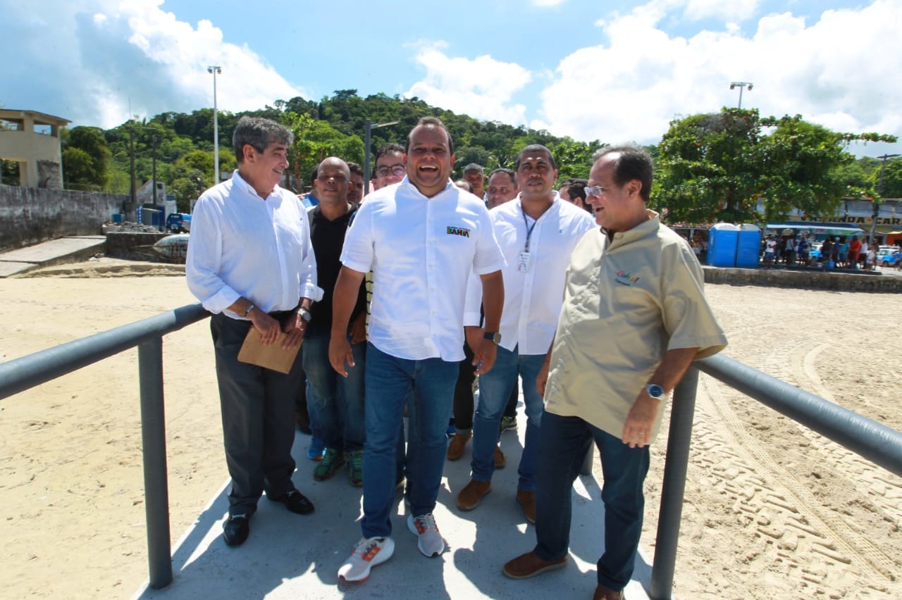 Imagem de Governador em exercício entrega nova base náutica da Penha, na Ribeira, e atracadouro recuperado em São Tomé de Paripe Imagem de Governador em exercício entrega nova base náutica da Penha, na Ribeira, e atracadouro recuperado em São Tomé de Paripe
