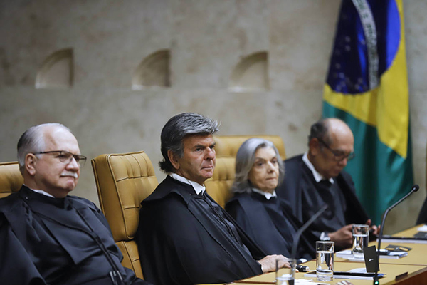 Os ministros do STF Edson Fachin, Luiz Fux, Cármen Lúcia e Gilmar Mendes Os ministros do STF Edson Fachin, Luiz Fux, Cármen Lúcia e Gilmar Mendes