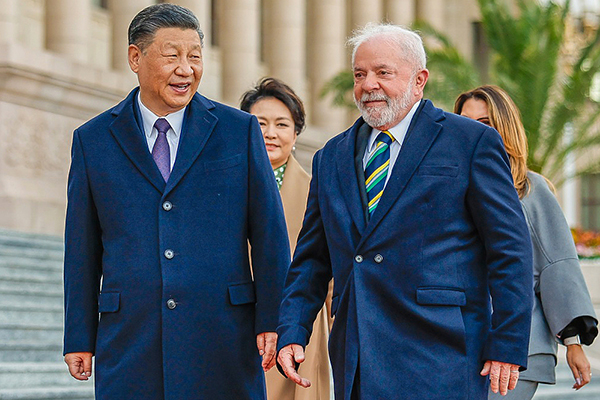 O presidente Lula e o presidente da Chuna Xi Jinping