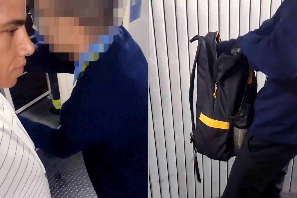 Vídeo mostra deputado estadual Renato Freitas (PT-PR) sendo revistado por policiais federais em aeroporto de Foz do Iguaçu