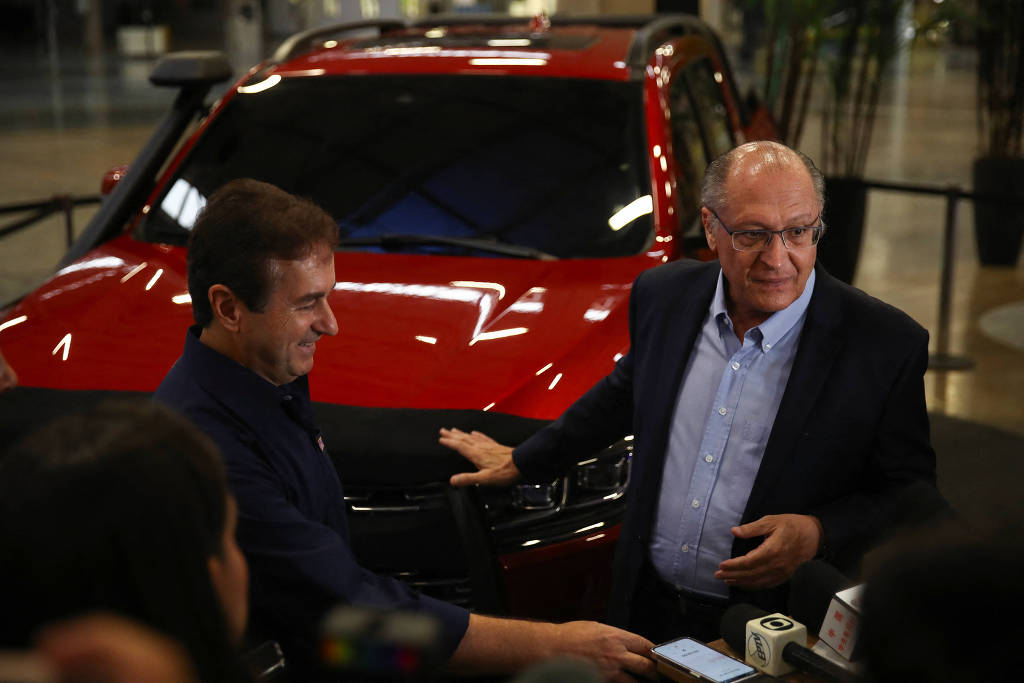 O vice-presidente Geraldo Alckmin durante inauguração da fábrica da GWM (Great Wall Motors)