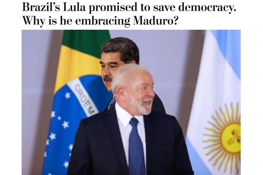 Para o jornal americano, encontro sublinha 'o fracasso dos Estados Unidos em depor' venezuelano, uma 'dura verdade'