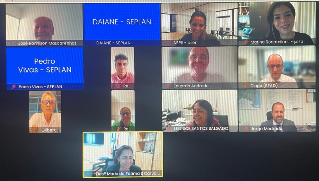 O encontro reuniu juízes, magistrados e servidores e ocorreu de forma remota