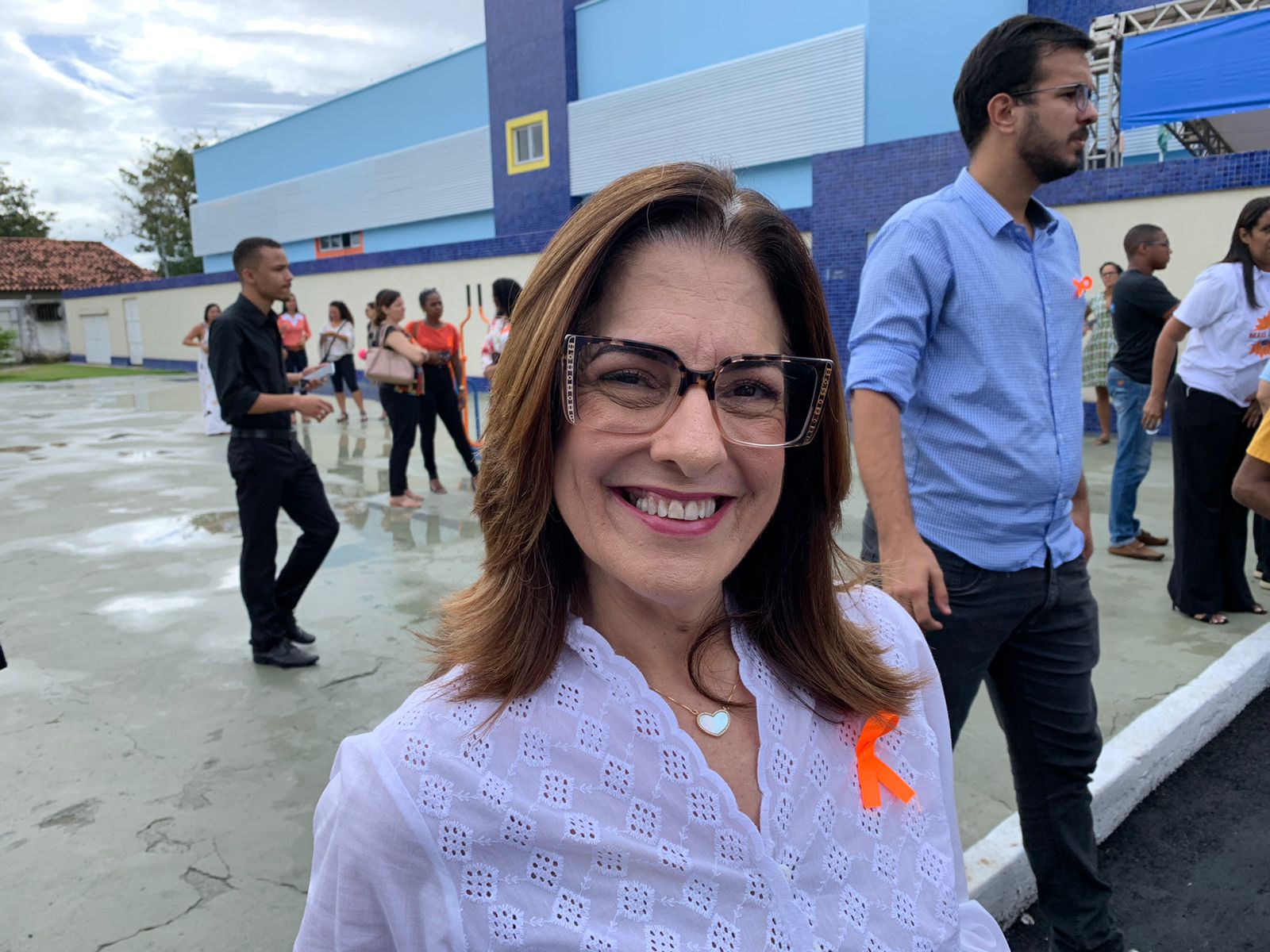 A deputada federal participou na manhã desta terça-feira do lançamento da campanha Maio Laranja da Prefeitura de Salvador