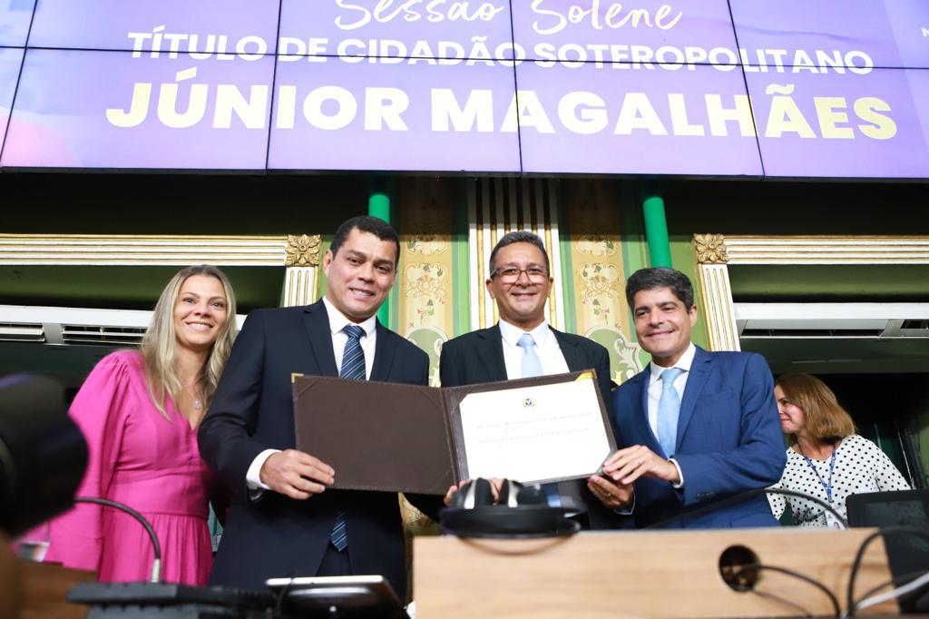 Secretário Municipal de Promoção Social, Júnior Magalhães recebe título de Cidadão da Cidade de Salvador