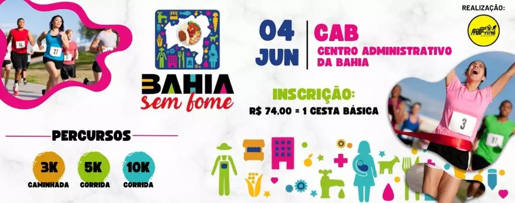 O valor da inscrição é de R$ 74, que é o equivalente a uma cesta básica