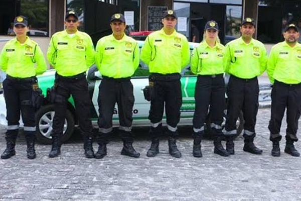 Agentes de trânsito da cidade de Eunápolis 