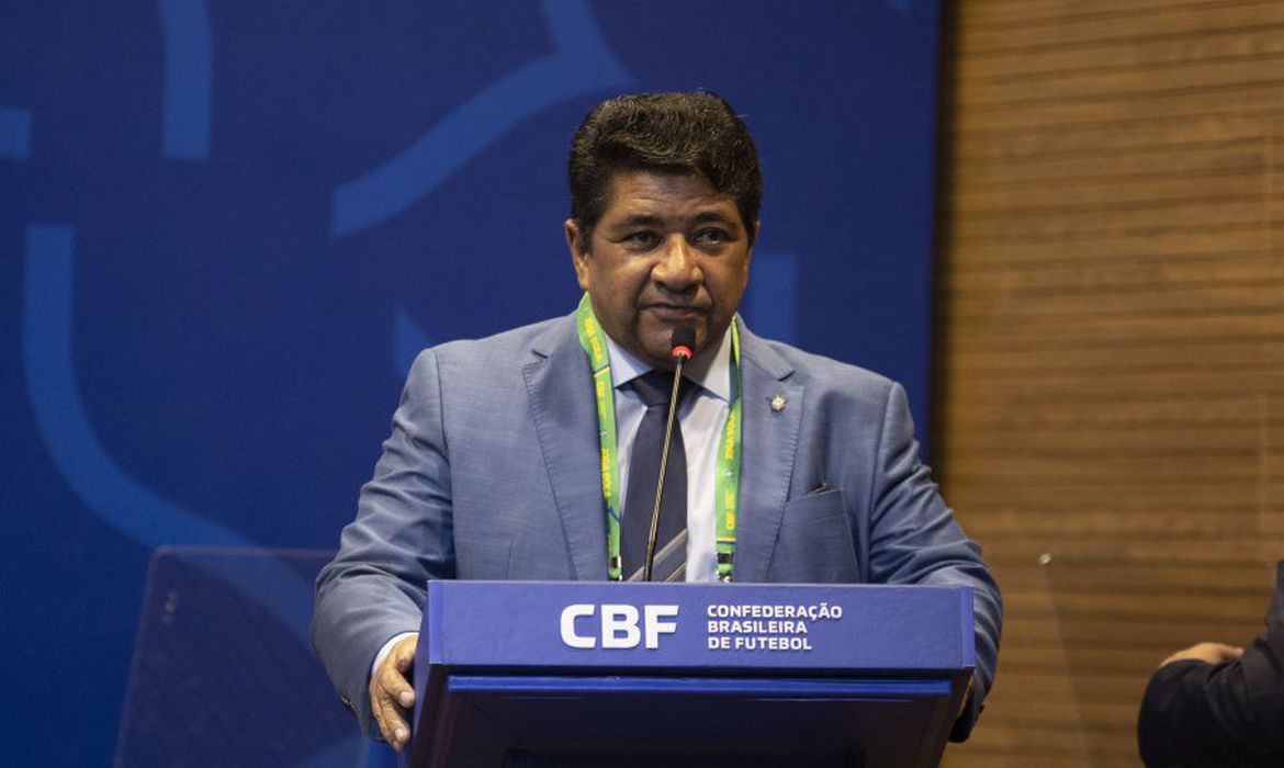 O presidente da CBF, Ednaldo Rodrigues O presidente da CBF, Ednaldo Rodrigues