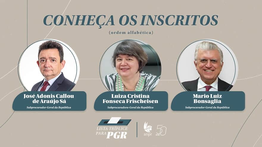  José Adonis, Luiza Frischeisen e Mario Bonsaglia se inscreveram para compor a lista tríplice