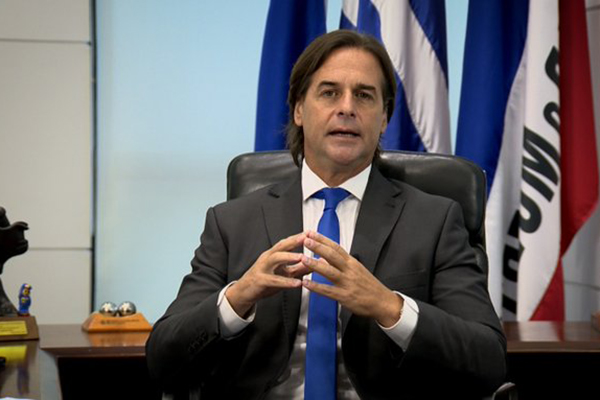 O presidente do Uruguai, Luis Alberto Lacalle Pou 
