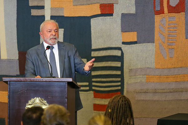 O presidente Luiz Inácio Lula da Silva