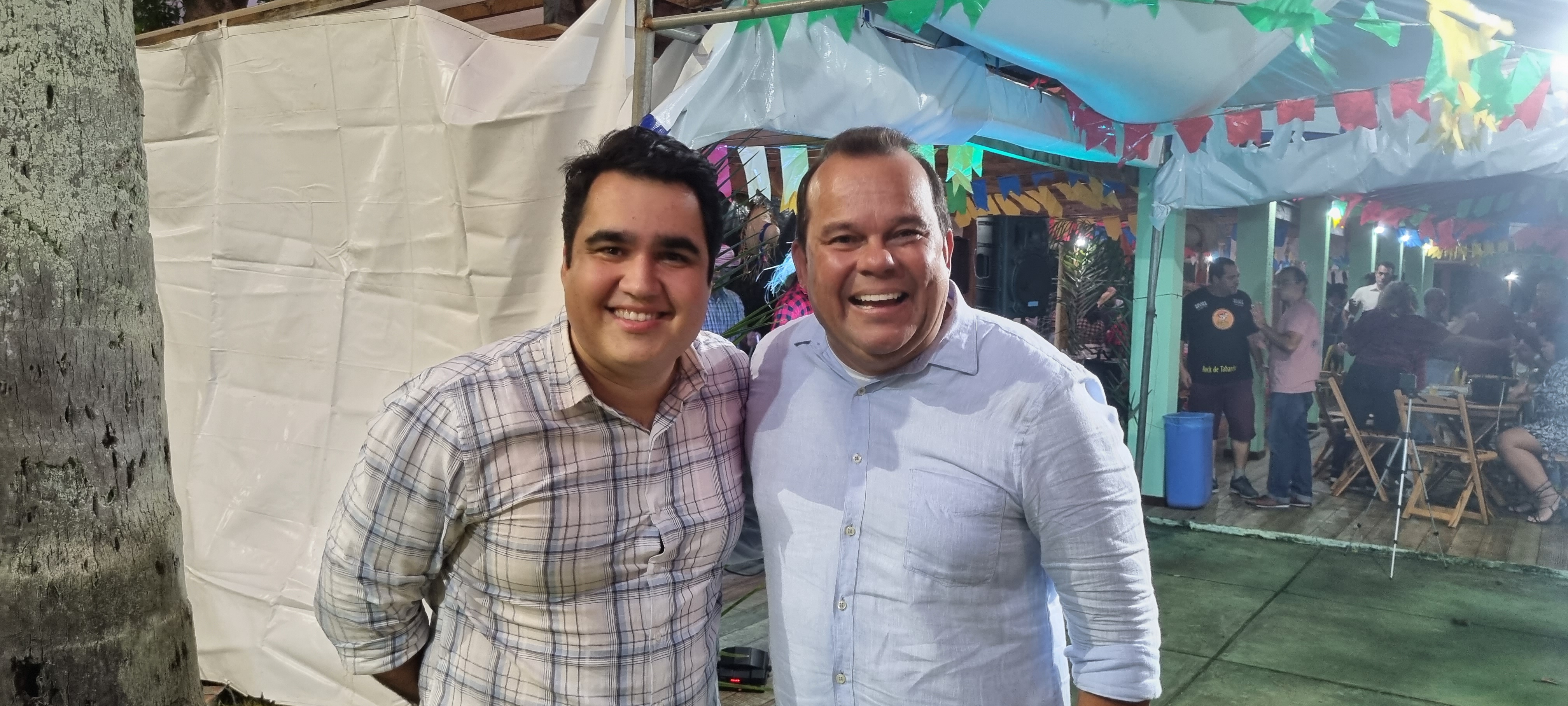 Eduardo Mendonça Sodré Martins, secretário estadual de Meio Ambiente, e o vice-governador Geraldo Júnior