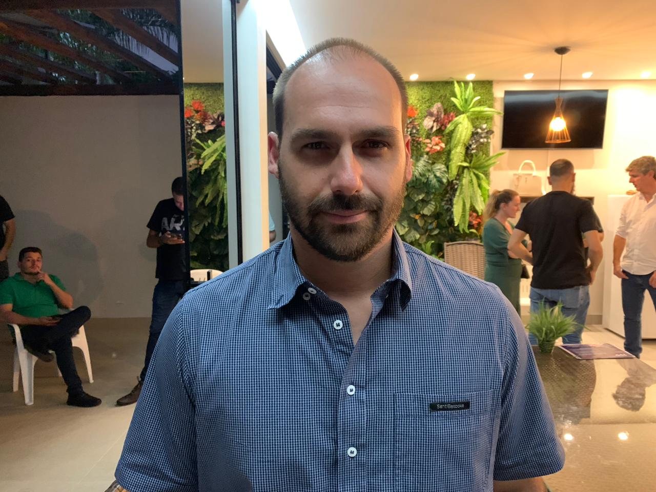O deputado Eduardo Bolsonaro O deputado Eduardo Bolsonaro