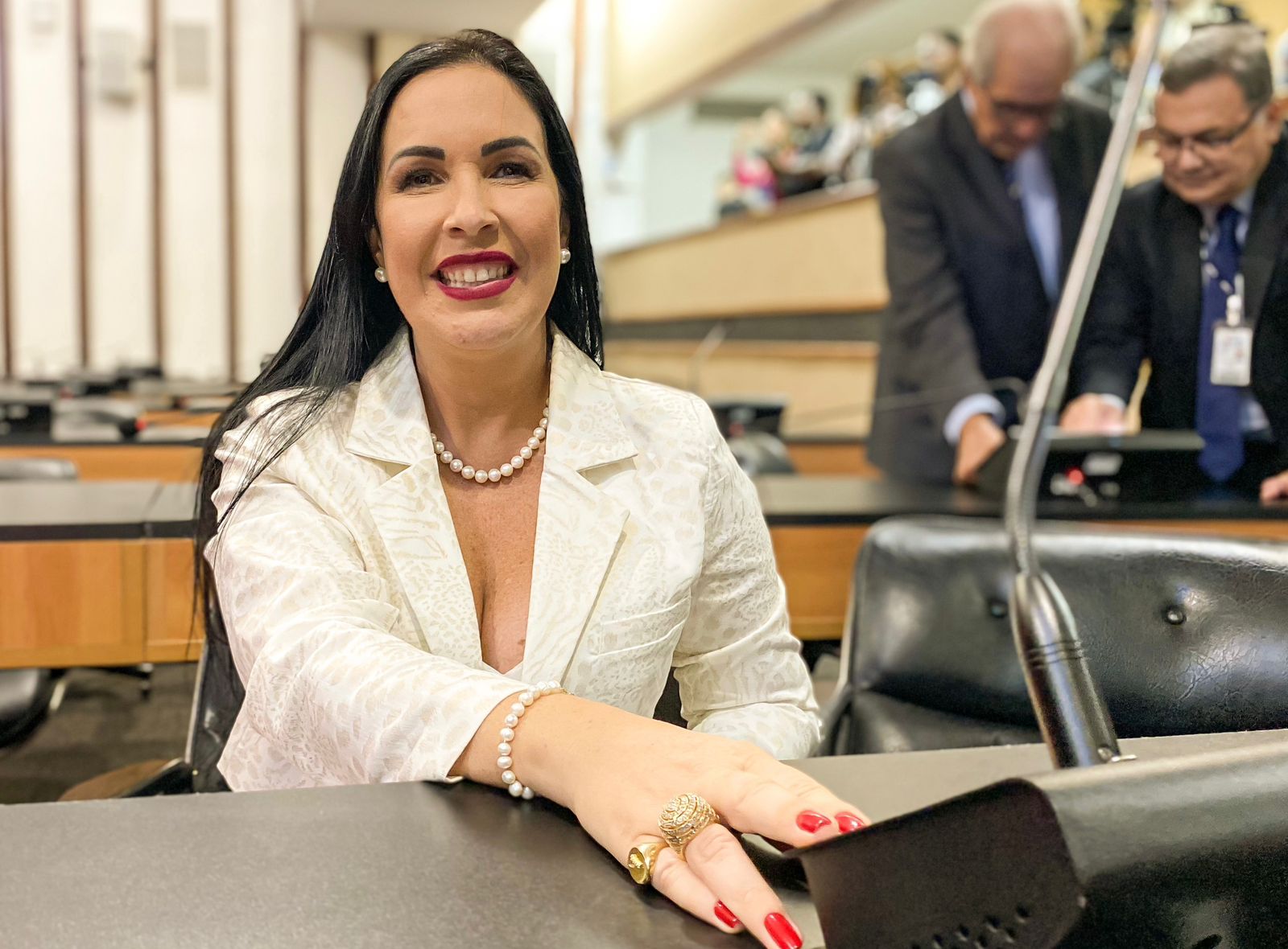 A deputada estadual Ludmilla Fiscina