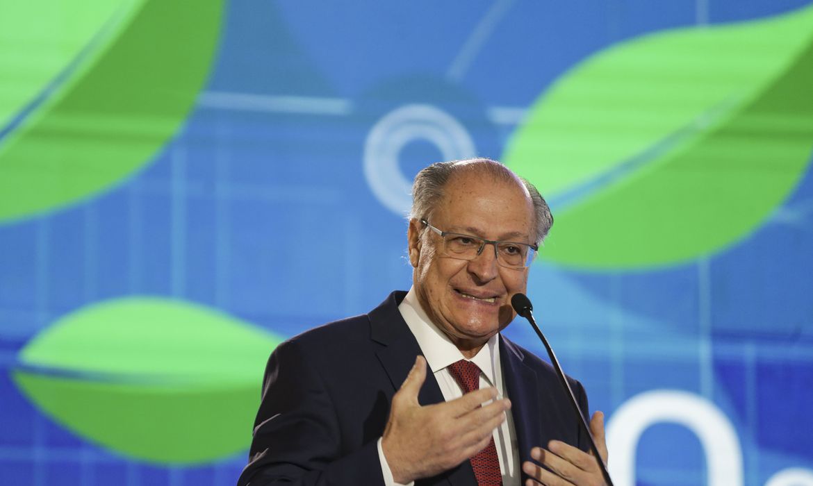 O presidente em exercício Geraldo Alckmin