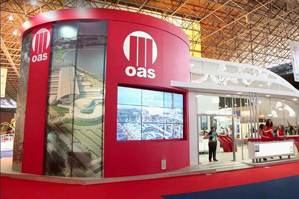 Estande da construtora OAS Estande da construtora OAS