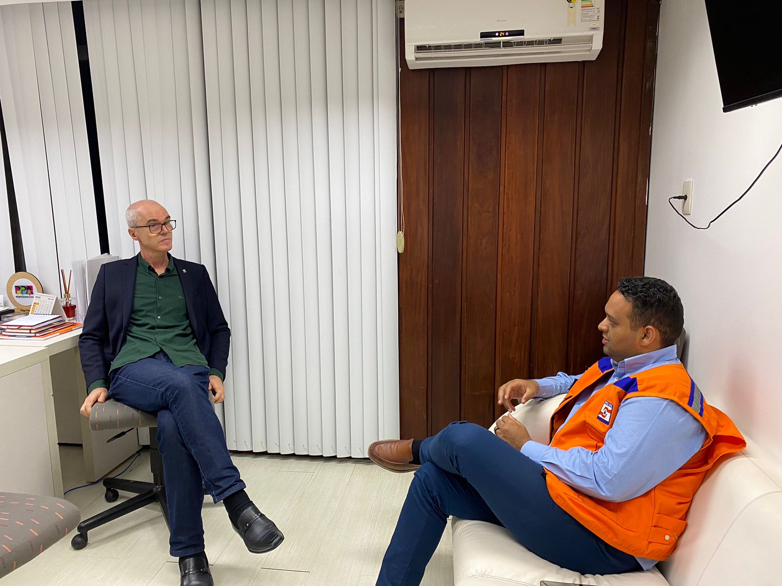 O diretor técnico da Bahia Pesca, Josafá Marinho,e o coordenador do programa Bahia Sem Fome, Tiago Pereira