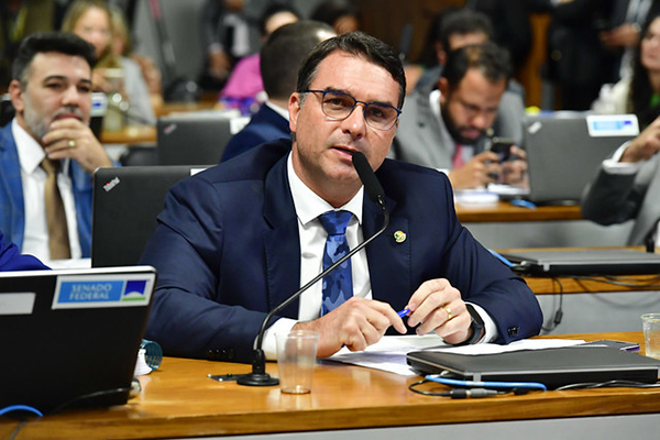 O senador Flávio Bolsonaro (PL-RJ)