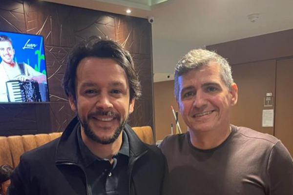 O presidente estadual do PP, Mário Negro Monte Jr., e o empresário Yuri Guimarães O presidente estadual do PP, Mário Negro Monte Jr., e o empresário Yuri Guimarães