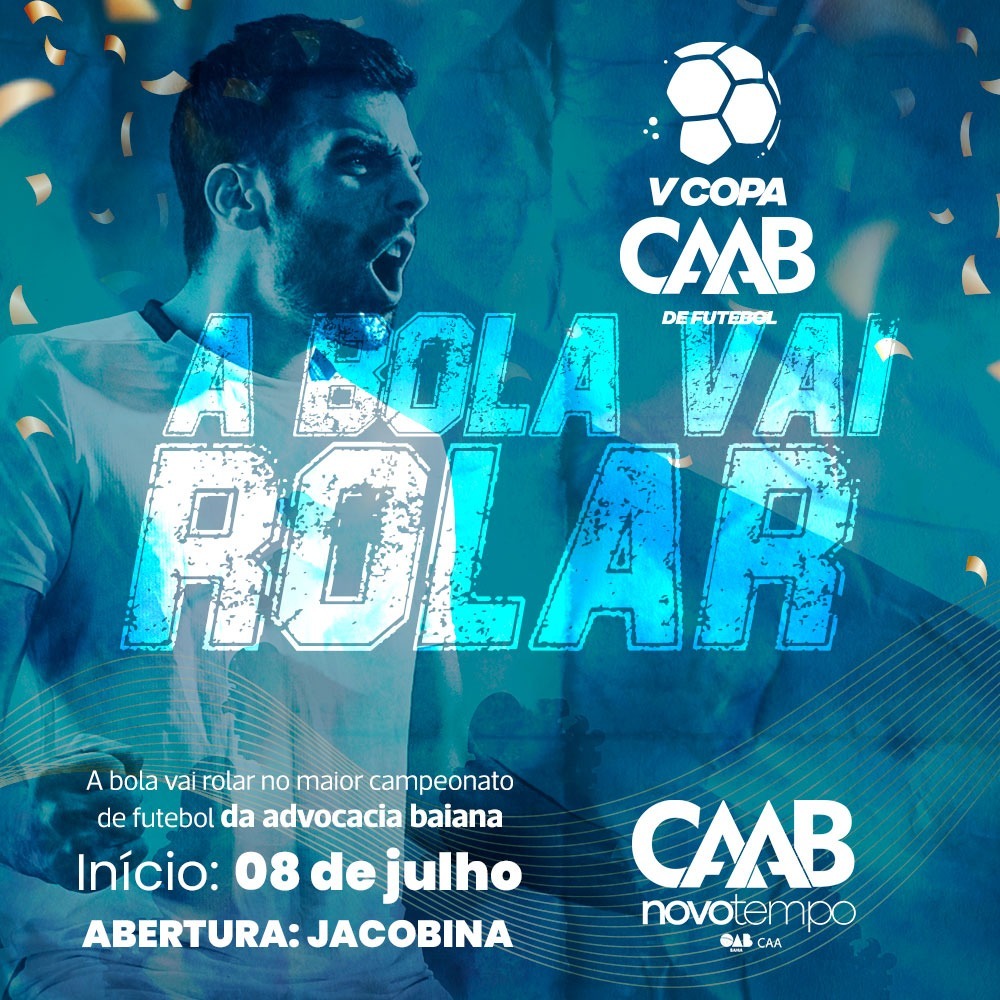 V Copa de Futebol CAAB terá início no dia 08/07 em Jacobina