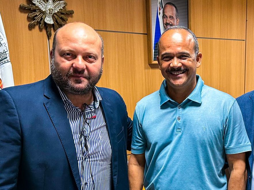 O vereador Dilson Magalhães e Antônio Elinaldo