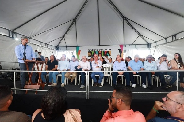 O governador Jerônimo Rodrigues (PT) no município de Salinas da Margarida O governador Jerônimo Rodrigues (PT) no município de Salinas da Margarida