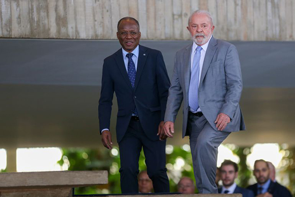 O premiê de Cabo Verde, José Ulisses Correia e Silva, e o presidente Lula no Palácio do Itamaraty, em Brasília O premiê de Cabo Verde, José Ulisses Correia e Silva, e o presidente Lula no Palácio do Itamaraty, em Brasília
