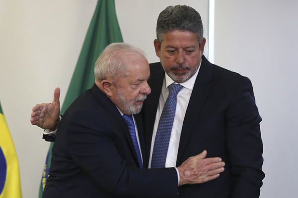 O presidente Lula e o presidente da Câmara dos Deputados, Arthur Lira