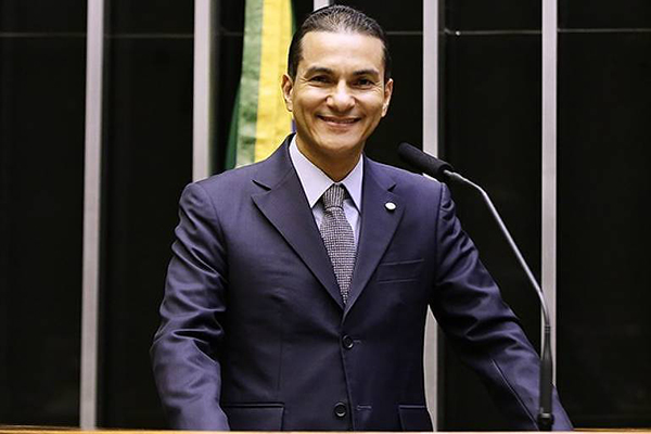 Deputado federal Marcos Pereira (SP), presidente do Republicanos, durante sessão da Câmara