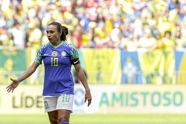 A atacante da Seleção Brasileira Marta