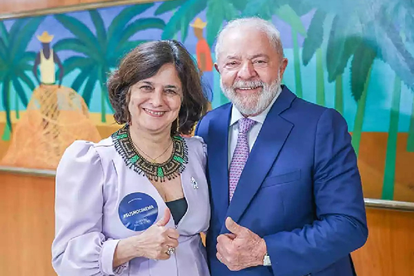 A ministra da Saúde, Nísia Trindade, e o presidente Lula