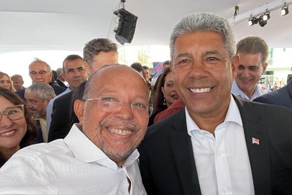 O vereador Suíca (PT) e o governador Jerônimo Rodrigues (PT) O vereador Suíca (PT) e o governador Jerônimo Rodrigues (PT)