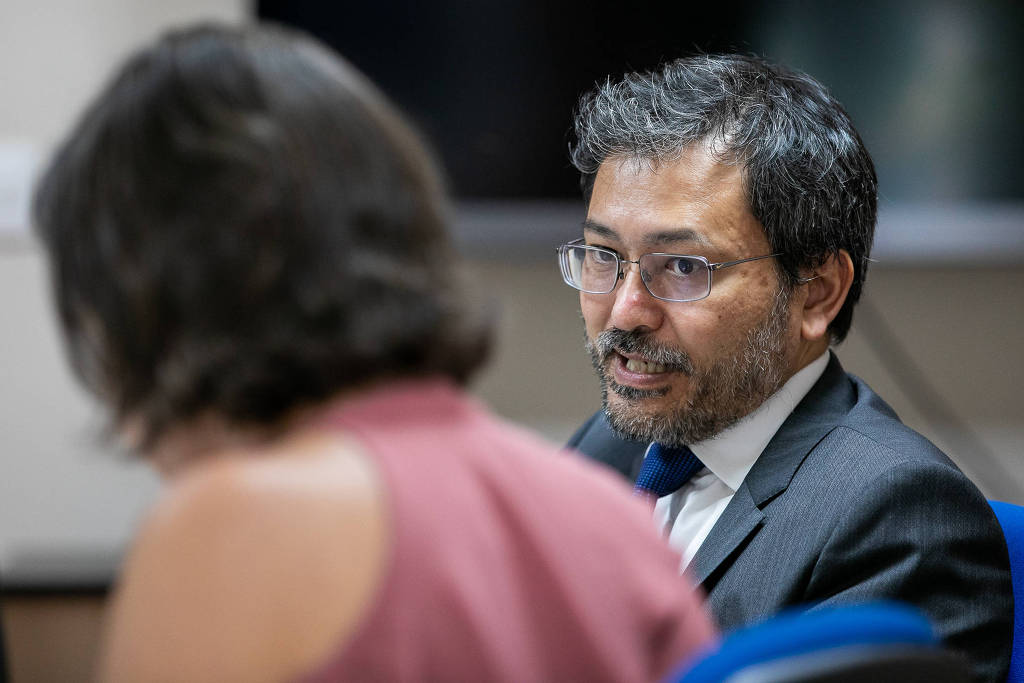 Robinson Barreirinhas, secretário da Receita Federal, em reunião Robinson Barreirinhas, secretário da Receita Federal, em reunião