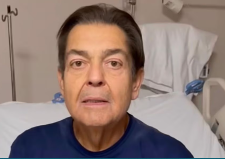 O apresentador Faustão no hospital O apresentador Faustão no hospital