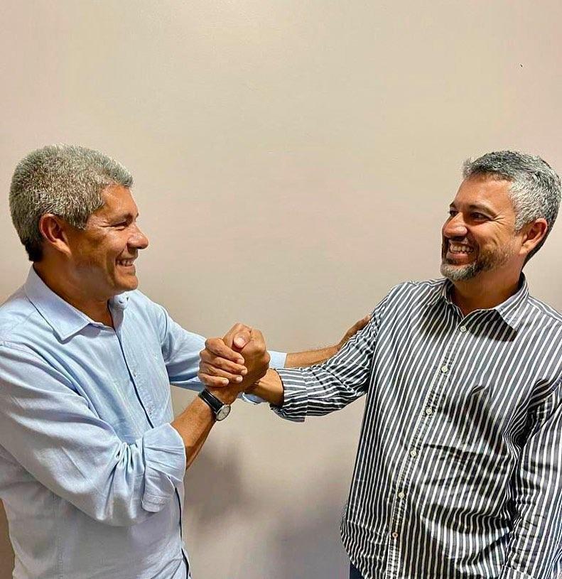 Jerônimo Rodrigues e prefeito Elmo Vaz Jerônimo Rodrigues e prefeito Elmo Vaz