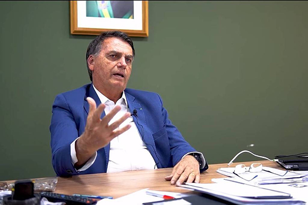 O ex-presidente Jair Bolsonaro