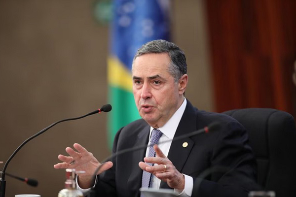 O ministro Luís Roberto Barrosso, presidente do Supremo Tribunal Federal