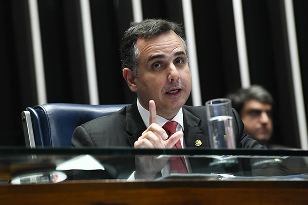 O presidente do Senado, Rodrigo Pacheco (PSD-MG)