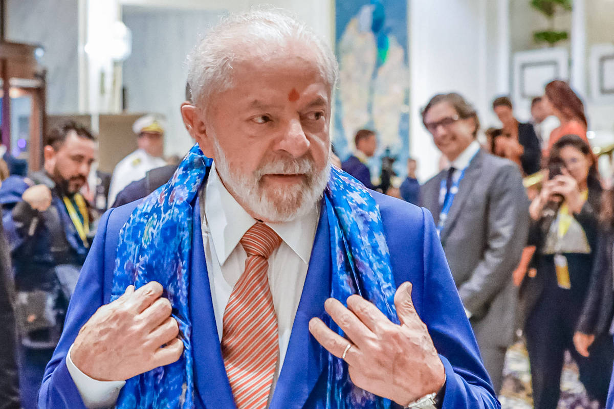 O presidente Luiz Inácio Lula da Silva (PT) durante chegada em Nova Déli, na Índia, para participação na cúpula do G20 O presidente Luiz Inácio Lula da Silva (PT) durante chegada em Nova Déli, na Índia, para participação na cúpula do G20