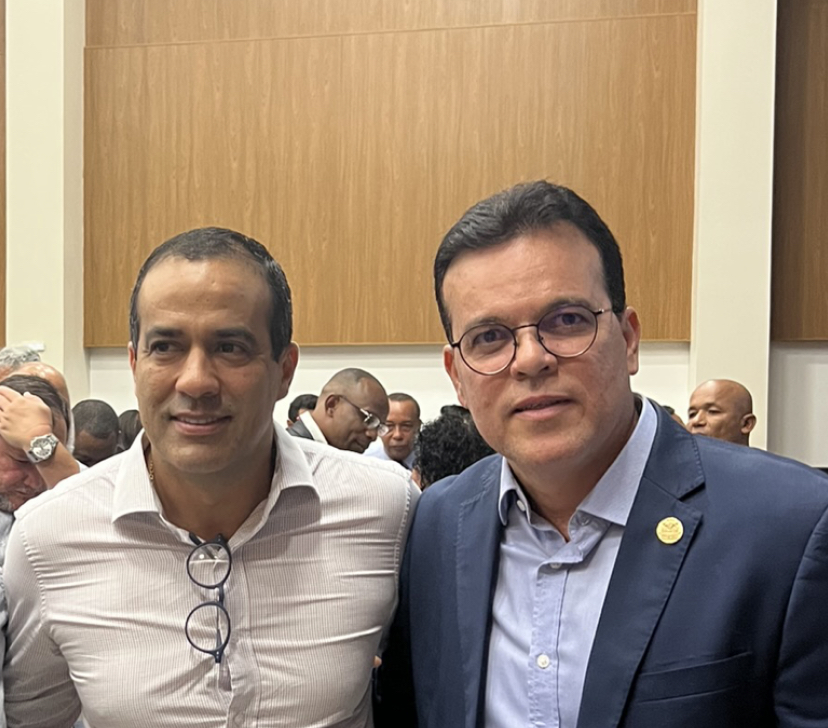Prefeito Bruno Reis e vereador Ricardo Almeida