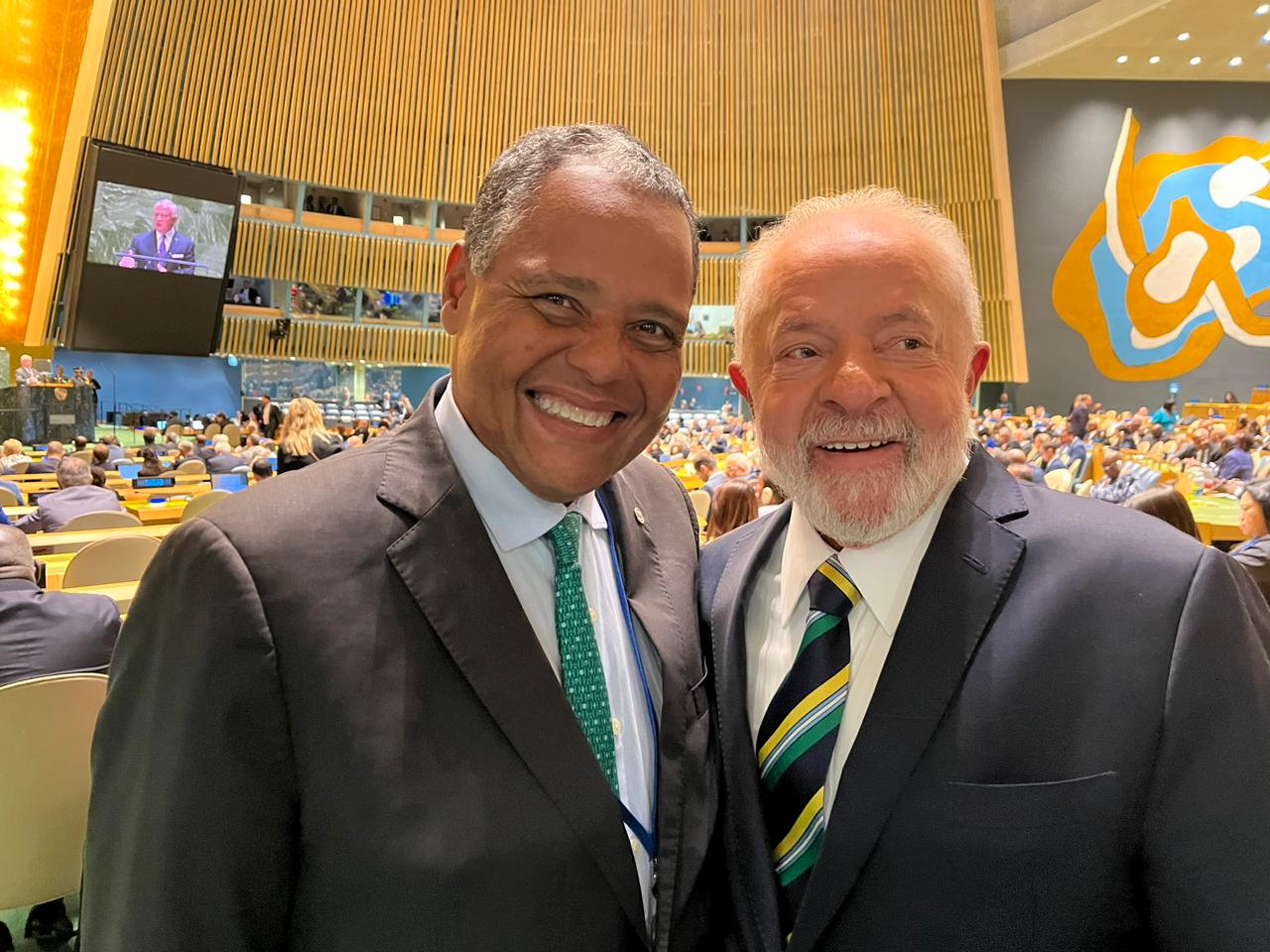 Deputado federal Antonio Brito e o presidente Lula 