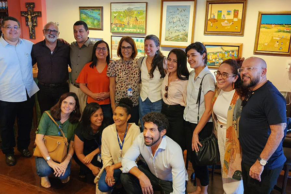 Ana Paula Matos e Júnior Magalhães com comitiva do governo federal Ana Paula Matos e Júnior Magalhães com comitiva do governo federal