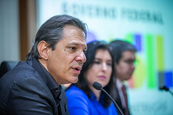 Os ministros Fernando Haddad (Fazenda) e Simone Tebet (Planejamento) Os ministros Fernando Haddad (Fazenda) e Simone Tebet (Planejamento)