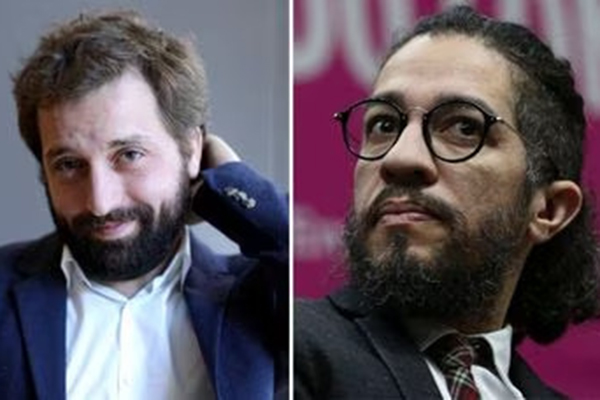 O humorista e apresentador Gregório Duvivier e o ex-deputado federal Jean Wyllys O humorista e apresentador Gregório Duvivier e o ex-deputado federal Jean Wyllys