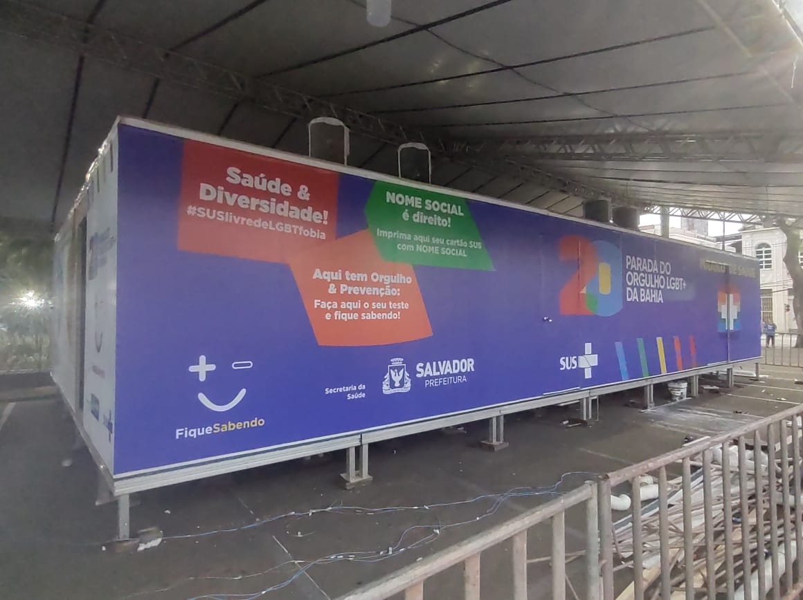 A estrutura funcionará na Praça do Campo Grande, em frente ao Teatro Castro Alves (TCA)