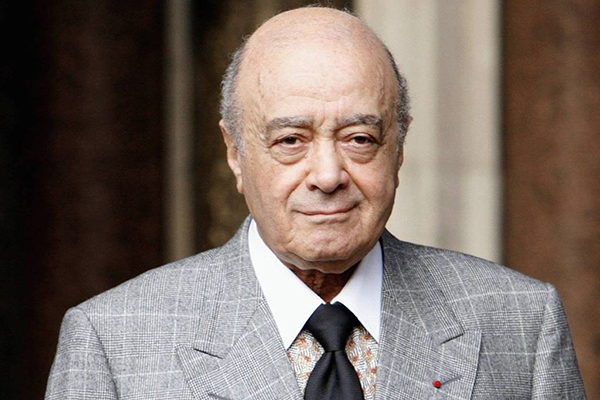 O empresário Mohamed Al-Fayed