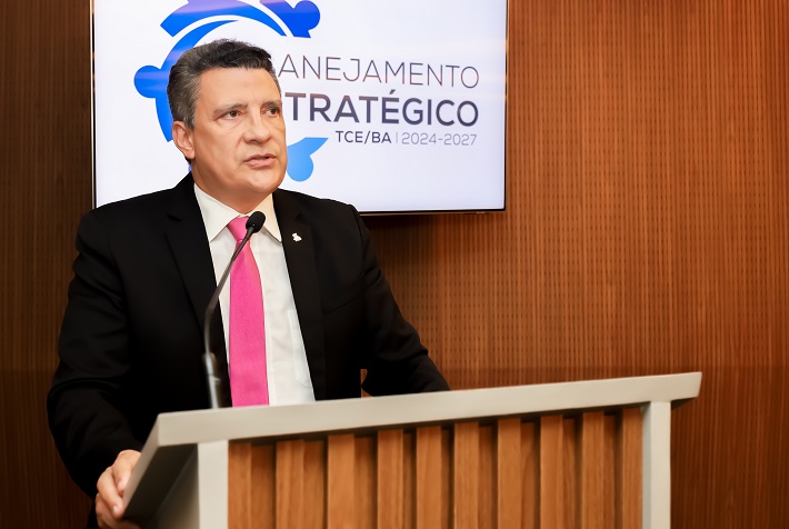Presidente do TCE-BA, conselheiro Marcus Presidio, falou sobre a necessidade do engajamento de todos os servidores para a construção do novo planejamento estratégico
