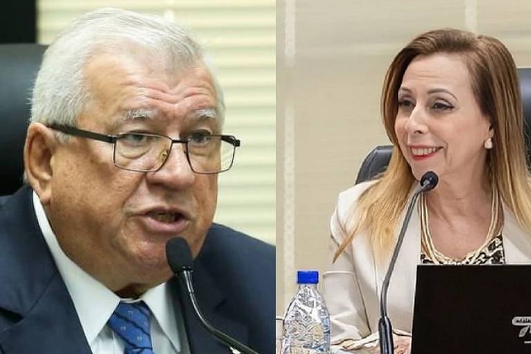 Alcides Martins, ex-diretor da Escola Superior do Ministério Público da União, e procuradora-geral da República, Elizeta Ramos