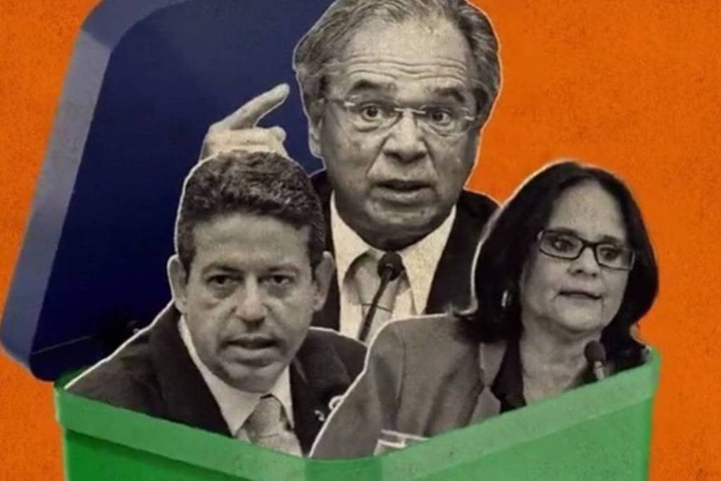 Especialistas veem censura em veto da Caixa a obra com Arthur Lira no lixo